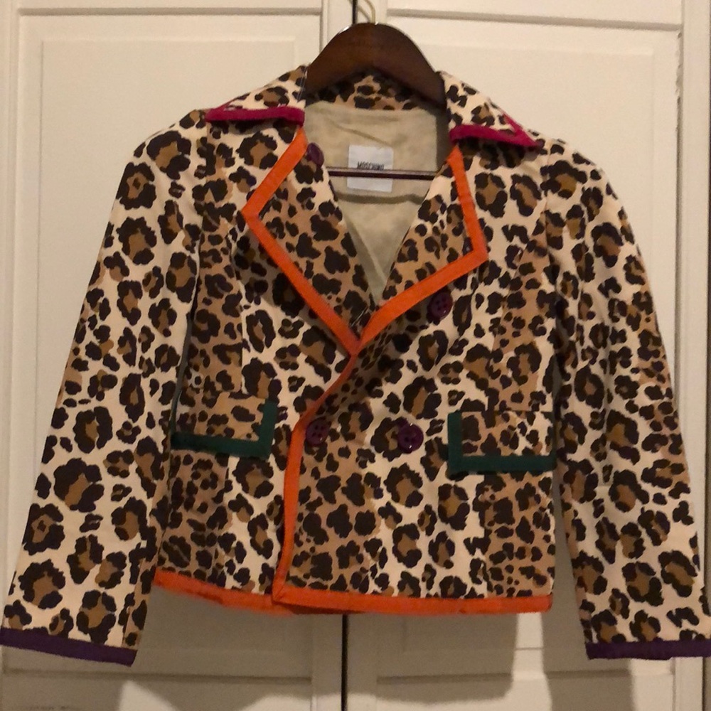 Moschino Cheap And Chic Animal Print Blazer
